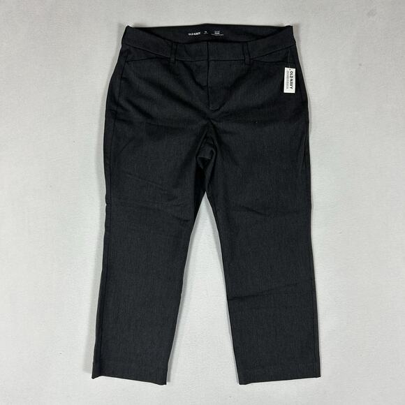 Old Navy NEW Pixie Ankle Pants Womens Size 14 Petite Gray Workwear Dress 14P NWT - Picture 1 of 16